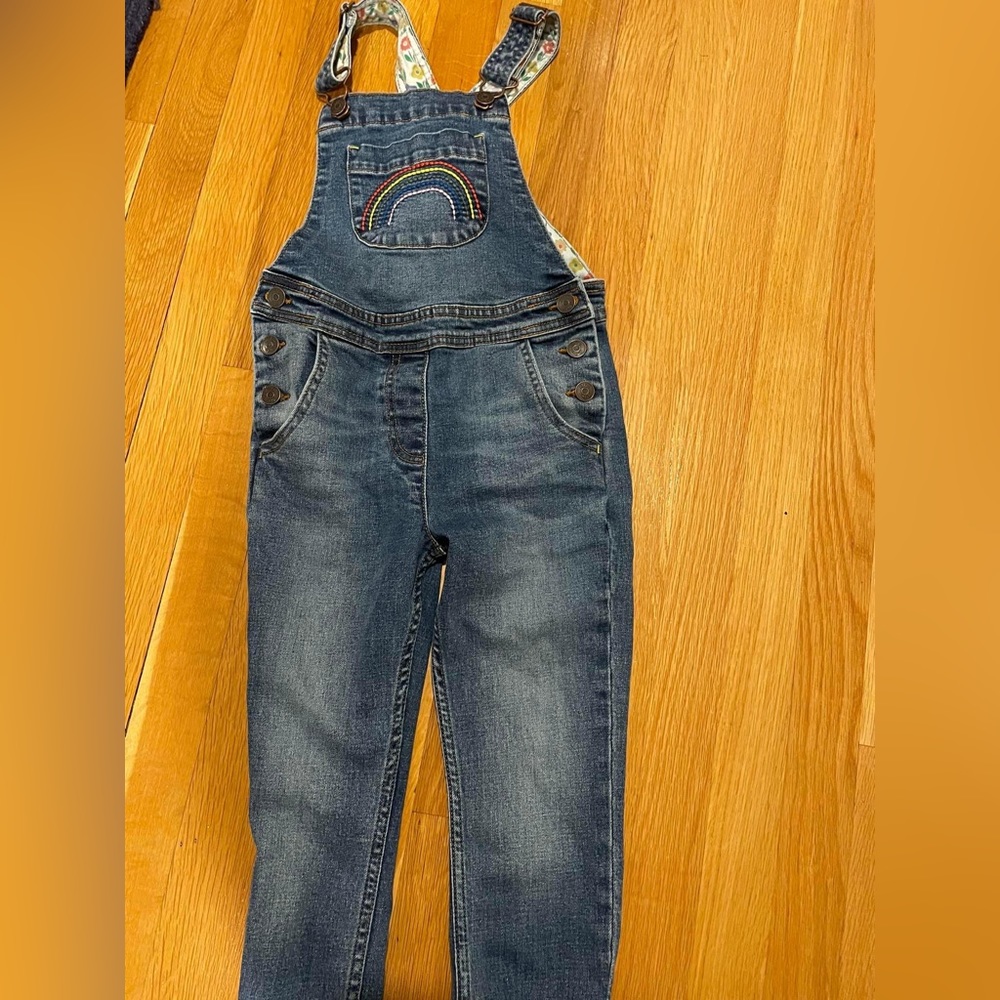 Boden rainbow overalls